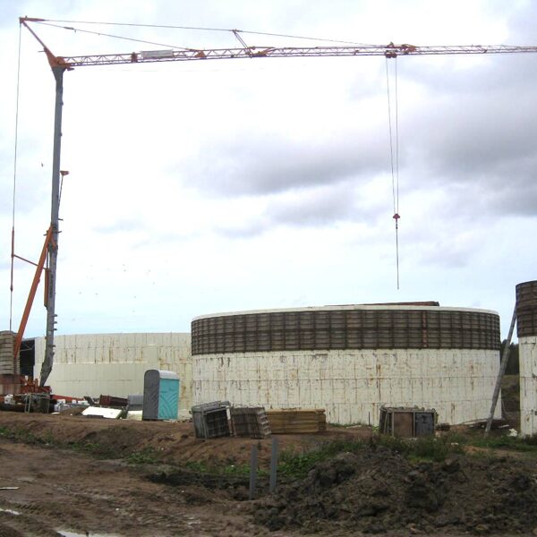 Biogas plant during construction time