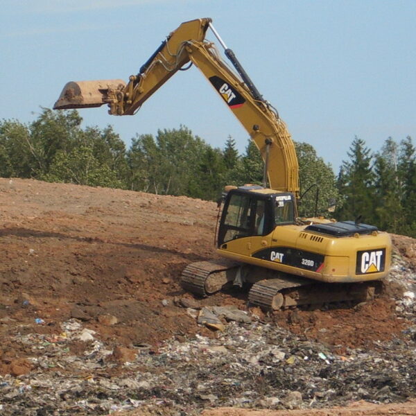 Covering of older landfill