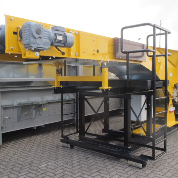 Mobile sorting station on hook frame