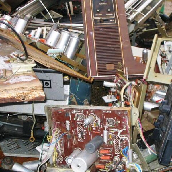 Example of electronic scrap from TV