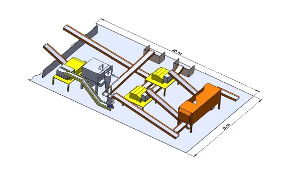 Design model for mixed waste recycling