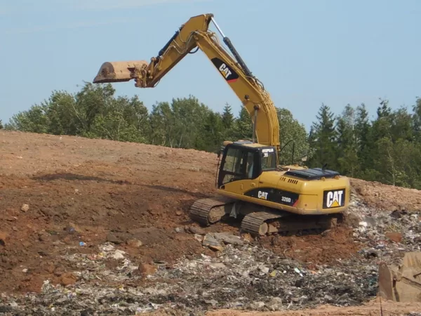 Covering of older landfill