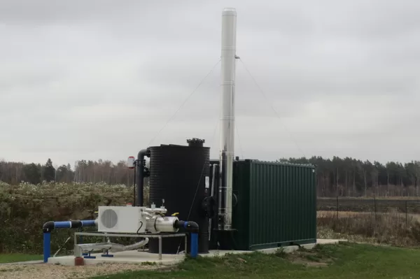 Biogas container 