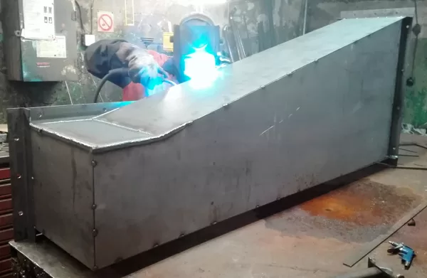 Steel works in different dimensions and requirements 