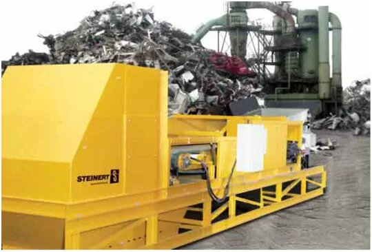 Eddy current separator for non ferrous metals 