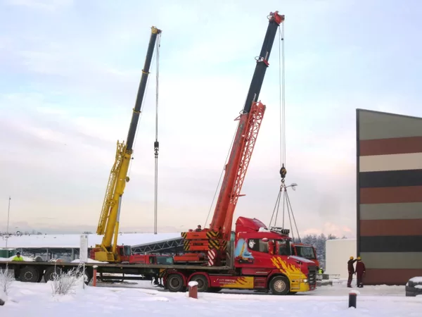Crane works for different purposes