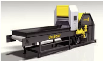 Sensor based sorting machine