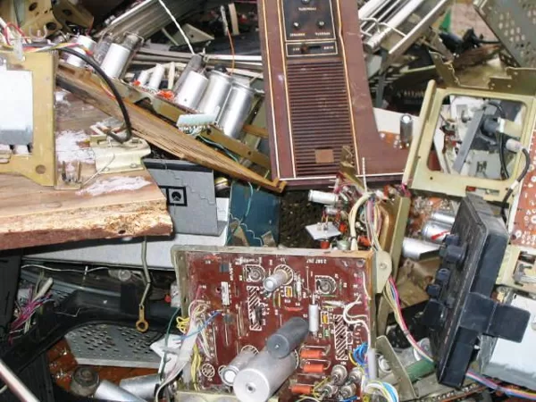 Example of electronic scrap from TV