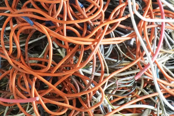 Recovery of copper from cables 